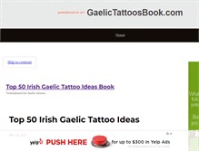 Tablet Screenshot of gaelictattoosbook.com